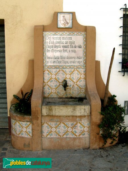 Santa Oliva - Les fonts