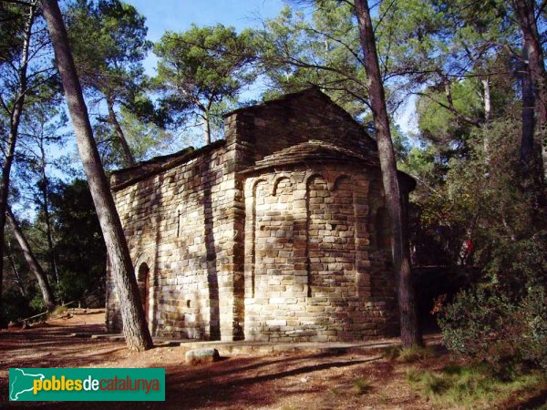 Ermita de Sant Vicenç de Verders, vista des de la banda de l'absis