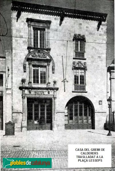 Barcelona - Casa del Gremi de Calderers a la plaça Lesseps