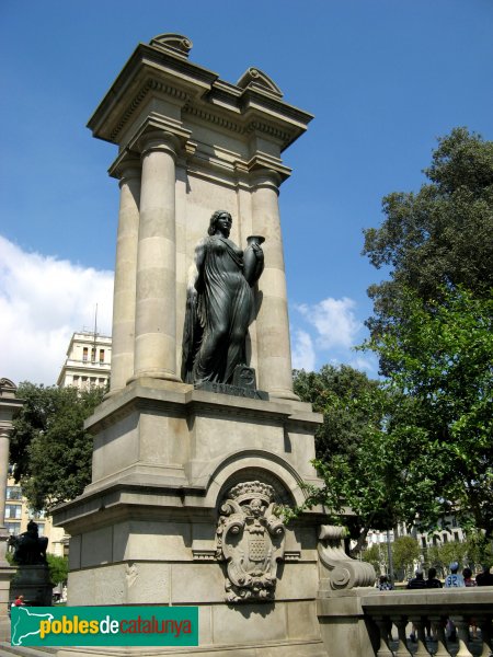 Barcelona - Plaça Catalunya -  Emporion (Frederic Marès)