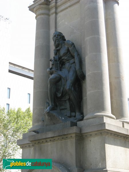 Barcelona - Plaça Catalunya -  Montserrat (Eusebi Arnau)