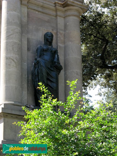 Barcelona - Plaça Catalunya - Dona amb imatge (Enric Monjo)