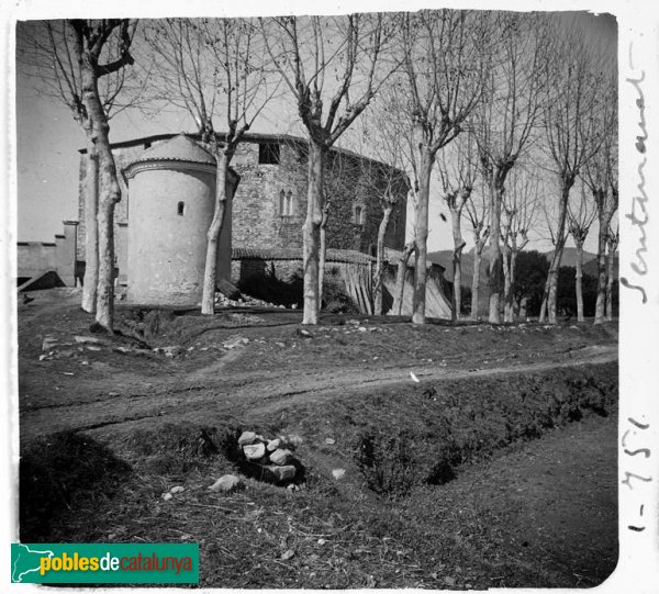 Vista del castell de Sentmenat