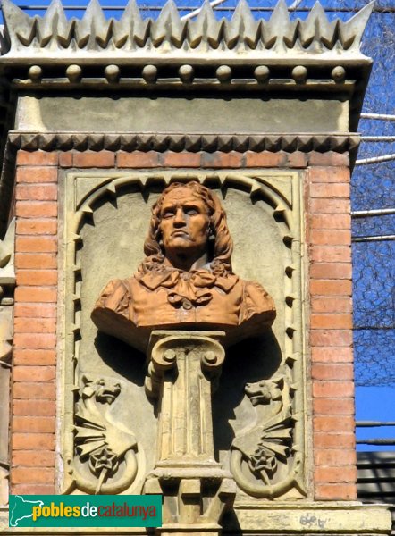 Barcelona - Editorial Montaner Simón. Bust de Milton