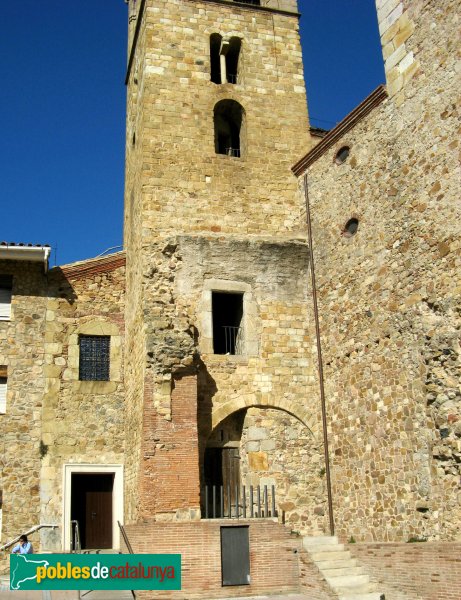 Tordera - Campanar romànic de Sant Esteve