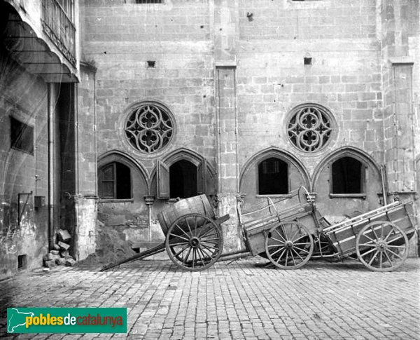 Barcelona - Convent de Sant Agustí (Foto: <i>Josep Salvany - Fons Salvany, Biblioteca de Catalunya</i>, 1924) Barcelona - Convent de Sant Agustí