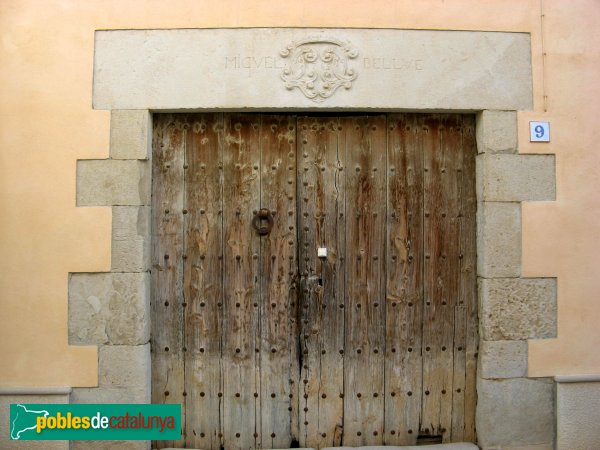 Sidamon - Cal Miqueló, porta principal