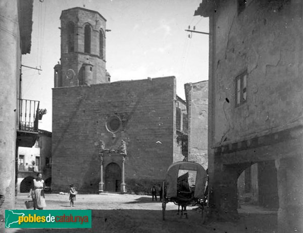 Linyola - Santa Maria (Foto: Josep Salvany - Fons Salvany, Biblioteca de Catalunya, 1922) Linyola - Santa Maria