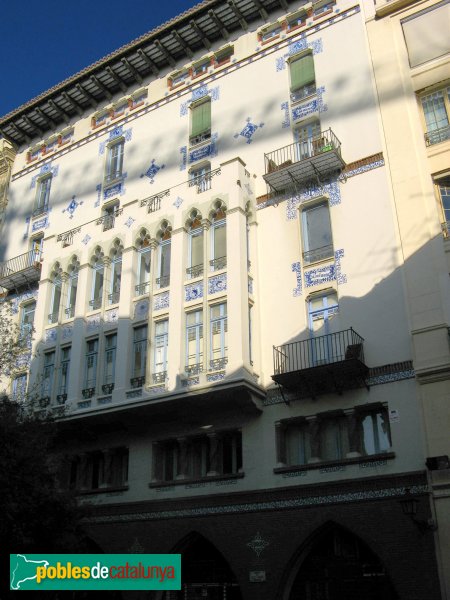 Barcelona - Casa Pomés, façana posterior