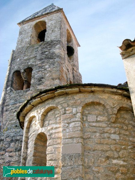 El Bruc - Església de Santa Maria, absis i campanar (Foto: Albert Esteves, 2009) El Bruc - Església de Santa Maria, absis i campanar