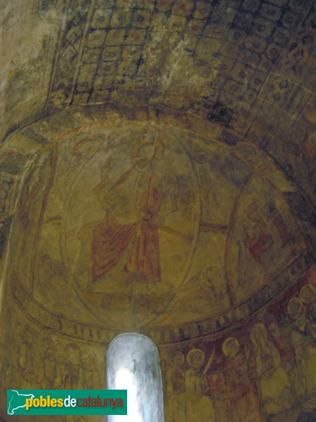El Bruc - Església de Santa Maria, pintures de l'absis (Foto: Albert Esteves, 2009) El Bruc - Església de Santa Maria, pintures de l'absis