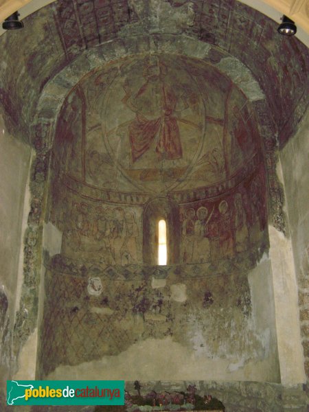 El Bruc - Església de Santa Maria, pintures de l'absis (Foto: Albert Esteves, 2009) El Bruc - Església de Santa Maria, pintures de l'absis