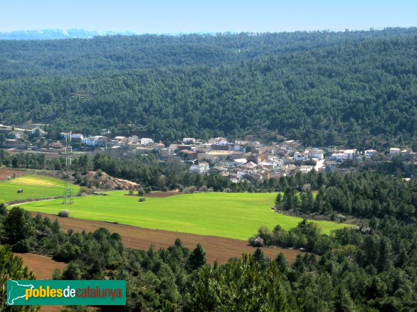 Carme - El poble des de Collbàs