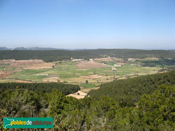 La Llacuna - Vista des del castell (Foto: Albert Esteves, 2009) La Llacuna - Vista des del castell