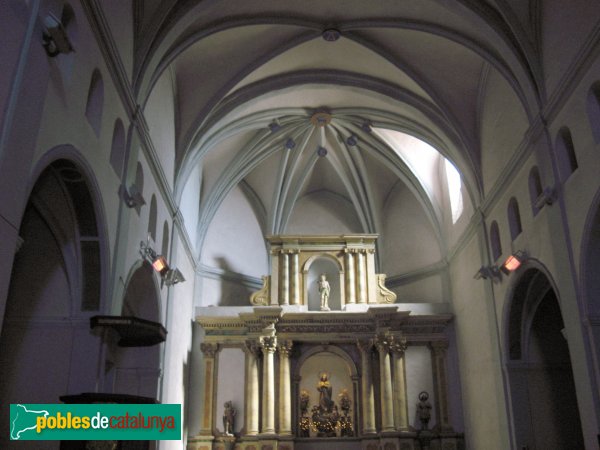 La Llacuna - Església de Santa Maria, interior (Foto: Albert Esteves, 2009) La Llacuna - Església de Santa Maria, interior