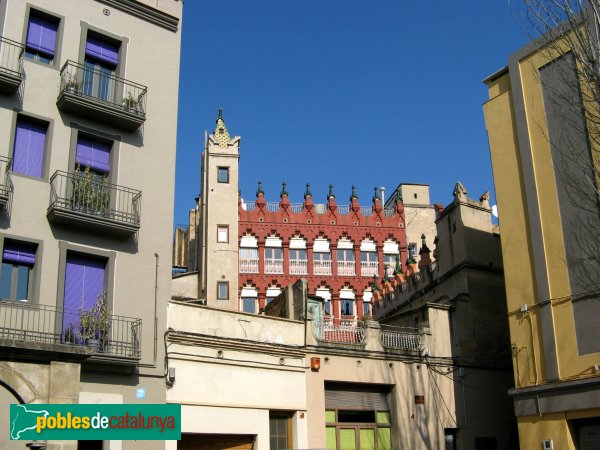 Igualada - Cal Ratés, façana posterior