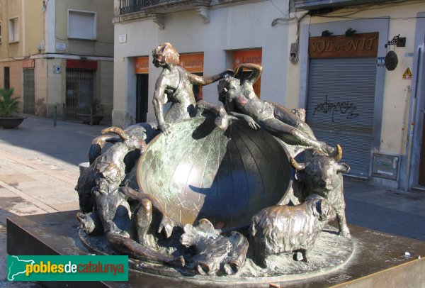 Barcelona - Rellotge de sol de la plaça del Sol