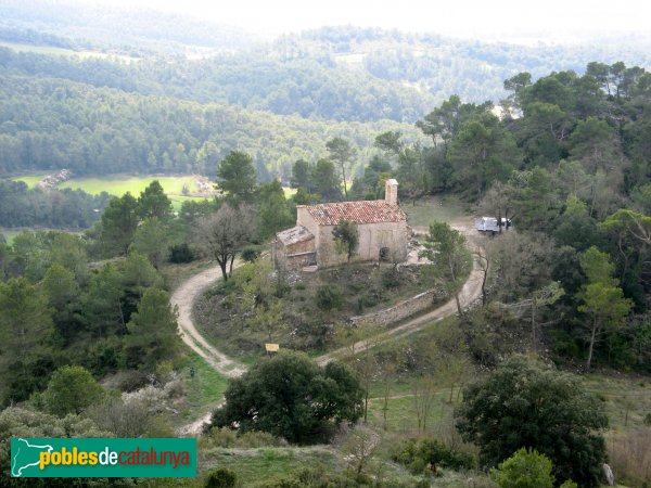 Bellprat - Sant Jaume de Queralt, des del castell (Foto: Albert Esteves, 2009) Bellprat - Sant Jaume de Queralt, des del castell