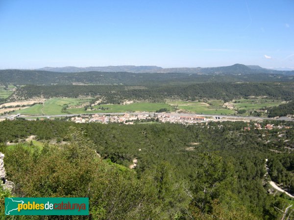 Castellolí - Panoràmica des del Castell