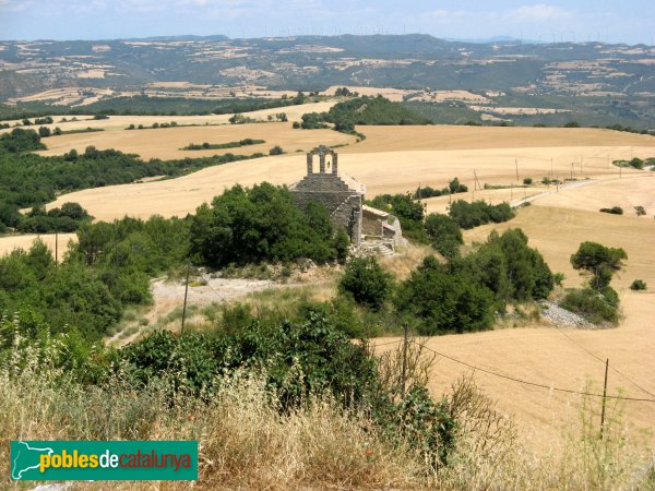 Veciana - Sant Pere de Montfalcó, des del castell