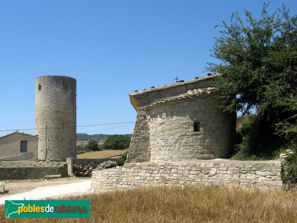 Argençola - Església de Sant Maur de Contrast i la torre