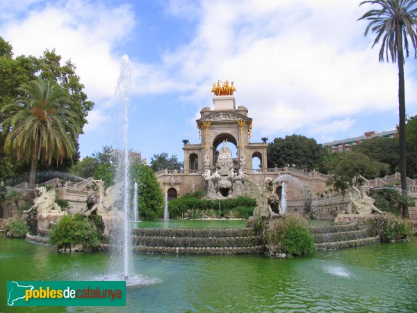 Barcelona - Parc de la Ciutadella. Cascada