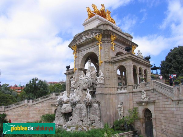 Barcelona - Parc de la Ciutadella. Cascada