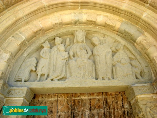 Santa Coloma de Queralt - Santa Maria de Bell-lloc, portada