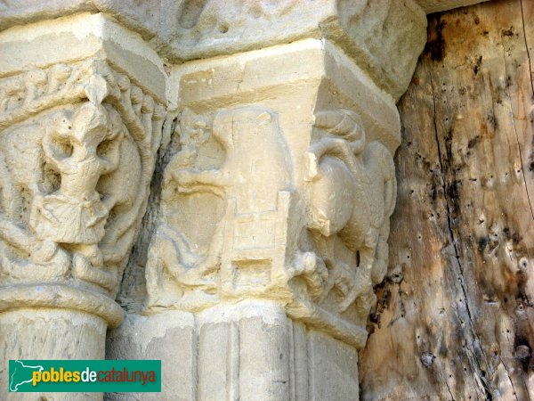 Santa Coloma de Queralt - Santa Maria de Bell-lloc, portada