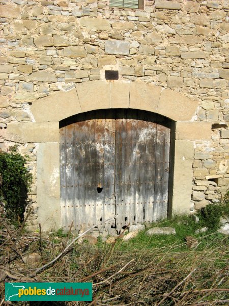 Les Piles - Sant Gallard, molí Nou, porta del segle XIX