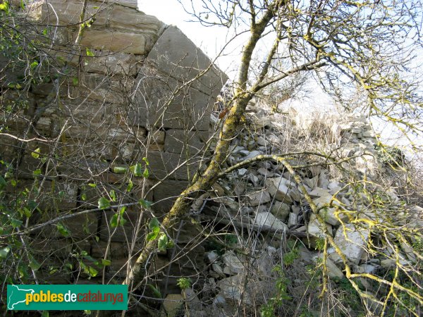 Santa Coloma de Queralt - Molí de Requesens, arrencada de la porta