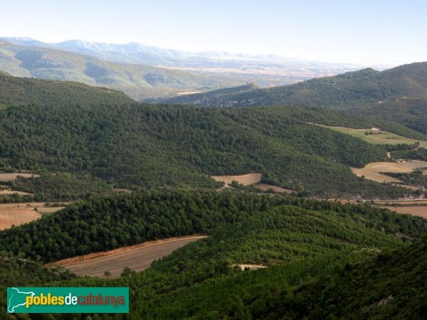 Pontils - Panoràmica des del castell de Montclar