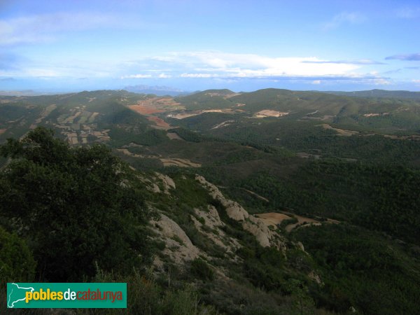 Pontils - Panoràmica des del castell de Montclar