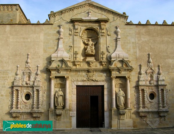 Monestir de Poblet - Façana de l'església