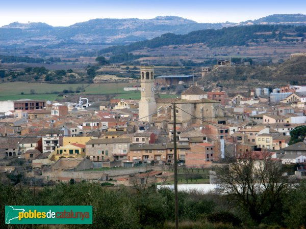 Sarral - Panoràmica de l'església