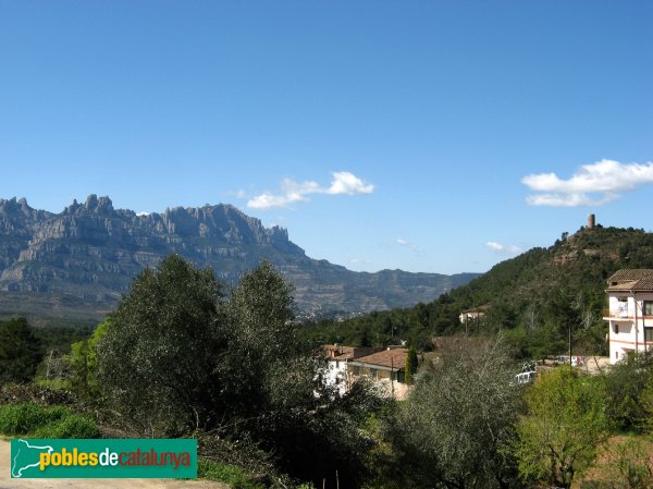 Vacarisses - La Torrota i Montserrat al fons (Foto: Albert Esteves, 2010) Vacarisses - La Torrota i Montserrat al fons