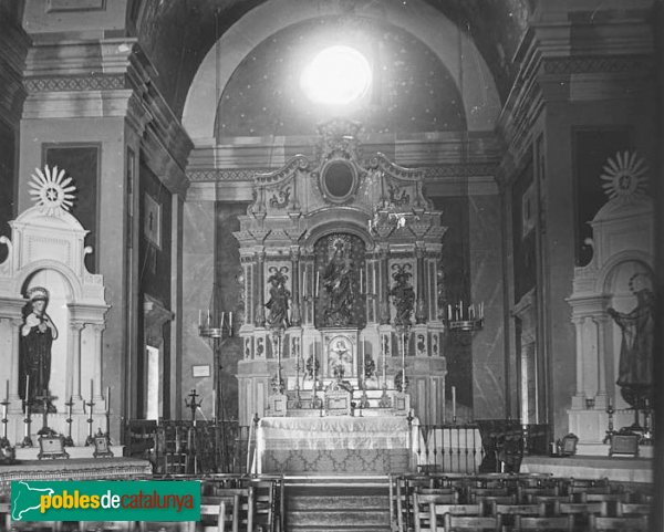 Ullastrell - Interior de l'església de Santa Maria