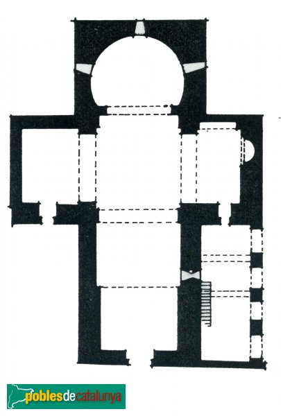 Terrassa - Església de Santa Maria, planta