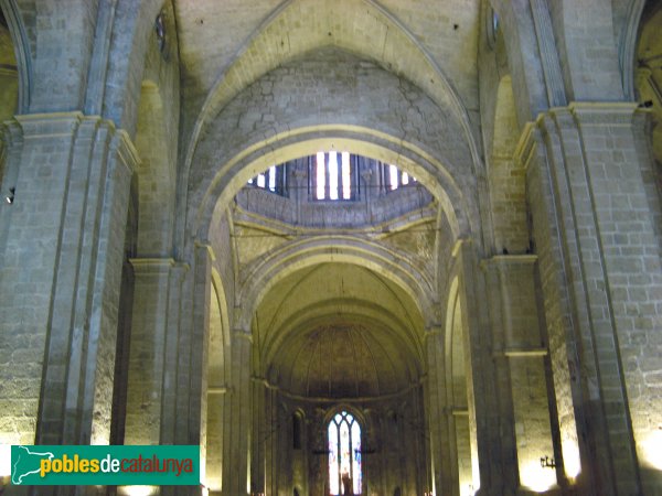 Sant Cugat del Vallès - Interior de l'església del monestir