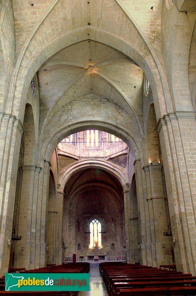 Sant Cugat del Vallès - Interior de l'església del monestir