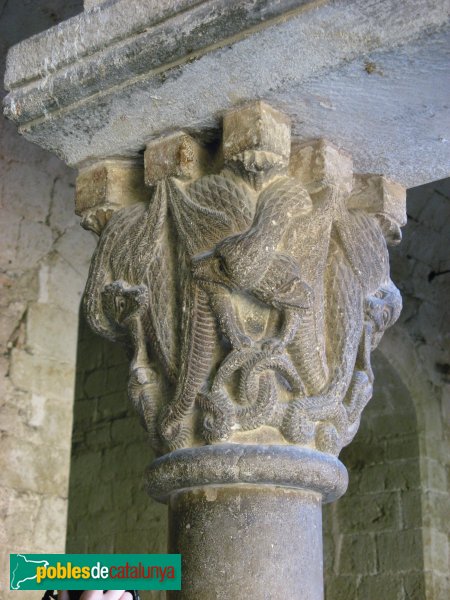 Sant Cugat del Vallès - Monestir, capitell del claustre