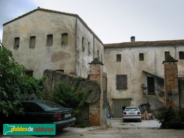 Barberà del Vallès - Molí d'en Santo, abans de la restauració