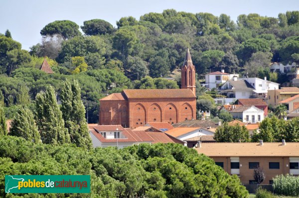 Església de Sant Genís, vista de lluny