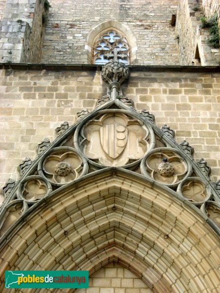 Barcelona - Monestir de Pedralbes, detall portada