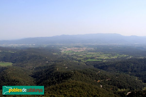 Arbúcies - Panoràmica des del castell de Montsoriu