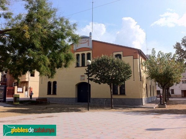 Façana de darrera de la Casa de la Vila, un cop remodelada