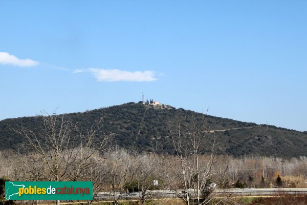 Sant Julià de Llor i Bonmatí - Església de Sant Julià, des d'Anglès