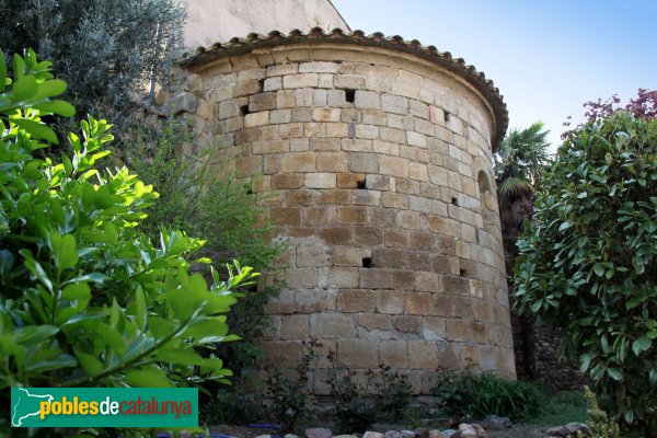 Mollet de Peralada - Absis de l'església de Sant Cebrià