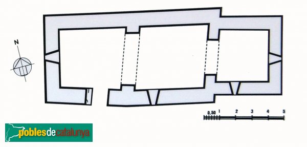 Espolla - Sant Martí de Baussitges, planta