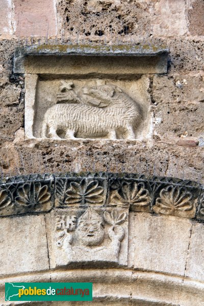 Sant Pere de Riudebitlles - Portada romànica de Sant Pere